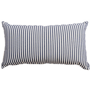 Outdoor Cushions: Outdoor Laurens rect navy striped cushion 70cm
