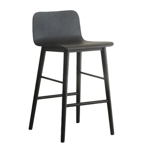 Sammy oak counter stool black