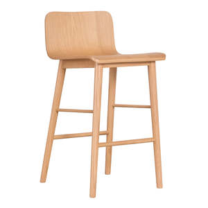Furniture: Sammy oak counter stool natural