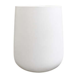 Outdoors: Karamea rounded concrete planter white