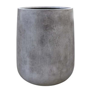 Karamea rounded concrete planter cement
