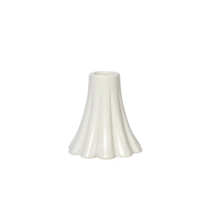 Living: Broste Heli matt glazed fluted candleholder 8cm