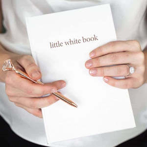 Diaries Notebooks: Wedding planner hard cover A5 journal white