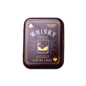 Games Puzzles: Whiskey trivia waterproof playing cards
