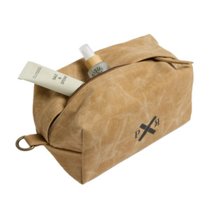 Pony Rider canvas toiletry bag clay