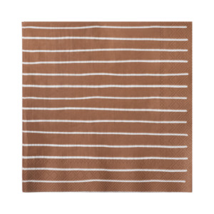Stripe dinner paper napkins brick (20)