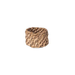 Woven rattan napkin ring