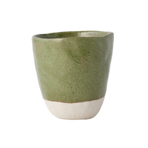 Organic shaped cup 275mls green