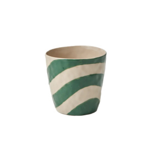 Cabana stripe tumbler green