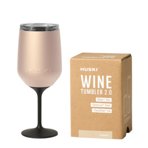 Huski stemmed wine tumbler champagne 355ml