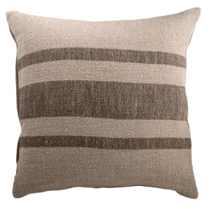 Heavy linen stripe cushion cover 55cm