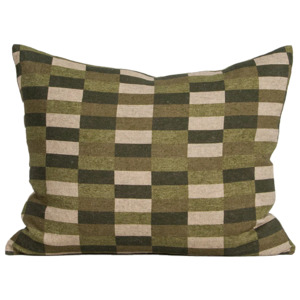Cushions: Hugo linen cushion cover forest 55 x 45cm
