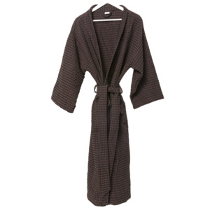 Aalto womens robe midnight & mahogany