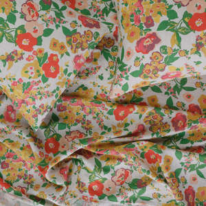 Bedroom: SOW Marianne floral linen flat sheet