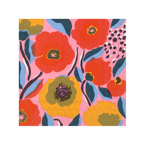 Dining: Marimekko paper napkins set of 20 rosarium rose