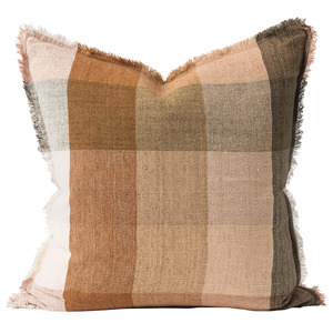 Living: Casa linen cushion cover pickle 55cm