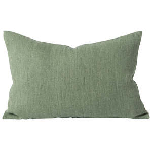 Cushions: Heavy linen jute cushion cover pea 60 x 40cm