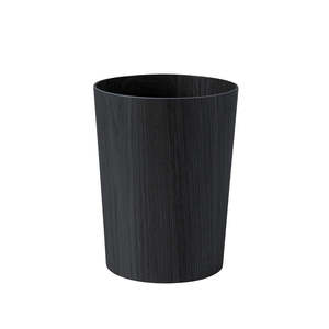 Bathroom Body: Oak veneer rubbish bin 19cm black