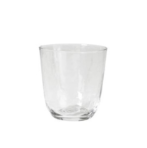 Broste hammered clear glass tumbler