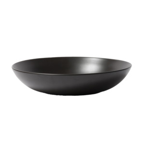 Stoneware serving bowl 32cm black