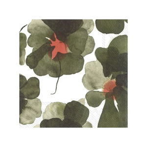 Marimekko cocktail napkins set of 20 valssi olive