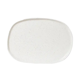Earth oblong stoneware platter 36cm