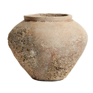 Outdoors: Muubs rustic trace terracotta pot 30cm