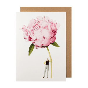 Laura Stoddart pink peony illustration card