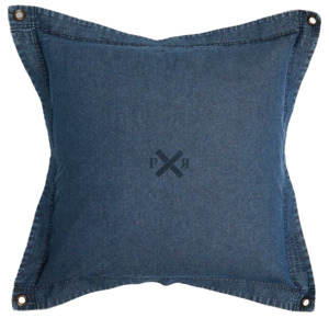 Pony Rider denim cushion cover 60cm