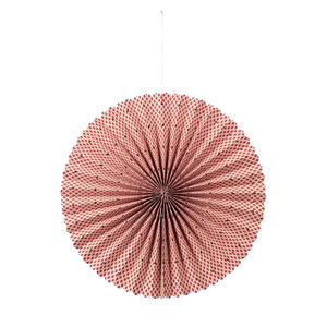 Broste hanging rosette deco 43cm red