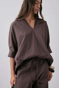 All 1: Silvio Top Short Sleeve SS25 Barolo