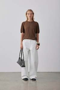 Ss25: Miller Knit Top SS25 Cognac