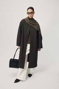 Farrah Scarf  AW26 Dark Khaki