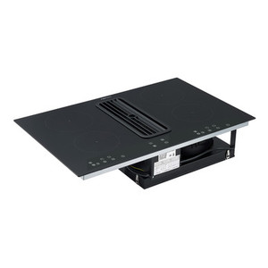 Parmco 80cm Black Induction Cooktop with Built-in Downdraft