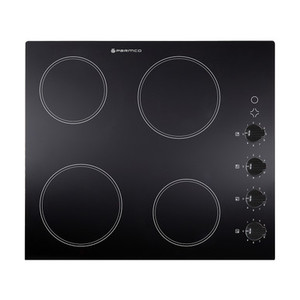 Parmco 60cm Black 4 Zone Ceramic Frameless Cooktop