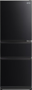 Mitsubishi Electric 328L Black Glass Panel Multi Drawer Fridge/Freezer