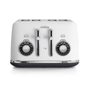 Products: Sunbeam Alinea Collection White 4 Slice Toaster