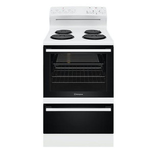 Westinghouse 60cm White Coil Electric Freestanding Cooker