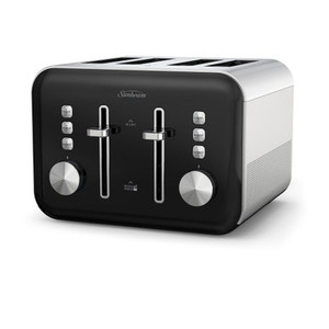 Products: Sunbeam Simply Shine Black 4 Slice Toaster