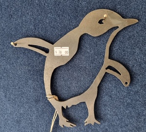 Penguin Corten Steel Wall Art