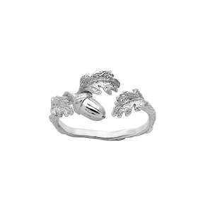 Silver Ring: Karen Walker Acorn & Leaf Ring Silver