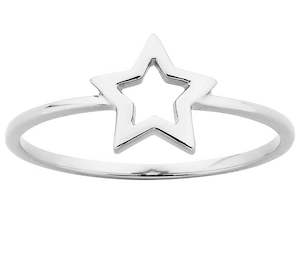 Silver Ring: Karen Walker Mini Star Ring