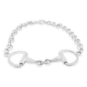 Equestrian Themed Jewellery: Snaffle Bit Chain Bracelet