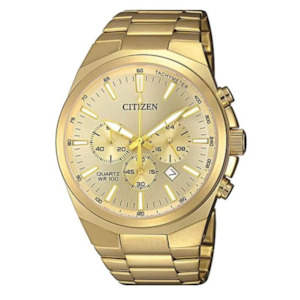 Mens Watches: Citizen Gents Gold Chronograph Watch