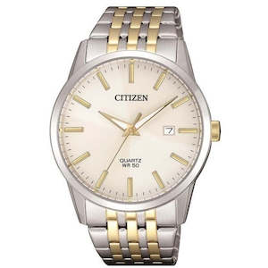 Mens Watches: Citizen Gents Two Tone Watch with Champagne Dial