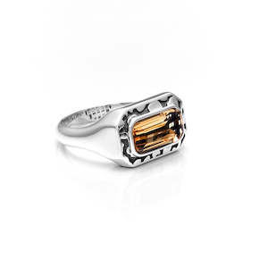 Stolen Girlfriends Club: Stolen Girlfriends Club Monument Ring Citrine