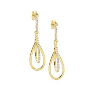 Ellani Collections: Ellani Gold Drop Earrings