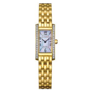 Citizen Eco Drive Watches: Citizen Eco-Drive Ladies Rectangular Dress Watch