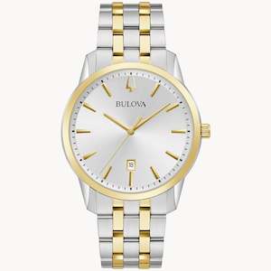 Mens Watches: Bulova Gents Classic Two-Tone Watch