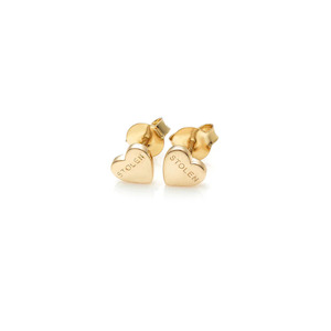 Stolen Heart Earrings Gold Plated